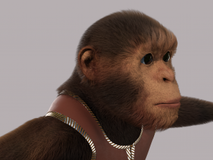Cartoon Monkey Rigged 3D मॉडल