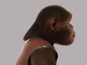 Cartoon Monkey Rigged 3D मॉडल