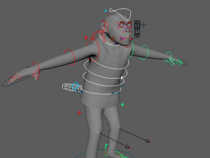 Cartoon Monkey Rigged 3D मॉडल
