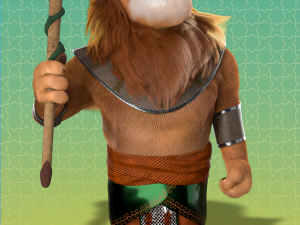 Cartoon Lion Rigged Modèle 3D