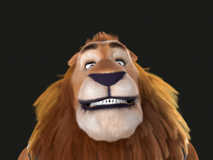 Cartoon Lion Rigged Modèle 3D