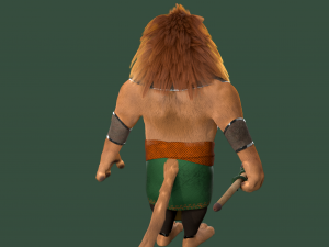 Cartoon Lion Rigged Modèle 3D