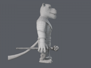 Cartoon Lion Rigged Modèle 3D