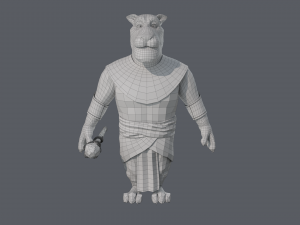 Cartoon Lion Rigged Modèle 3D