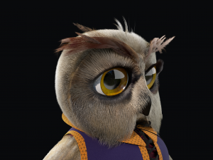 Cartoon OWl Rigged 3Dモデル