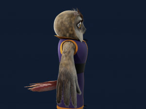 Cartoon OWl Rigged 3Dモデル