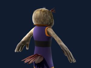 Cartoon OWl Rigged 3Dモデル