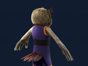 Cartoon OWl Rigged 3D Model