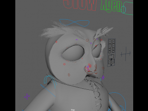 Cartoon OWl Rigged 3Dモデル