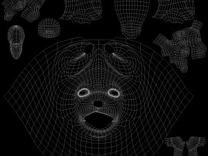 Cartoon old Wolf Rigged 3D Model