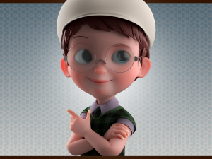 Cartoon Boy Rigged 3D Model