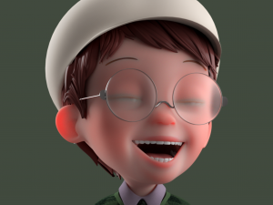 Cartoon Boy Rigged 3D Model