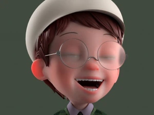 Cartoon Boy Rigged 3D Model