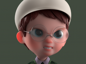 Cartoon Boy Rigged 3D Model