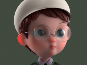 Cartoon Boy Rigged 3D Model
