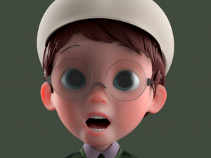 Cartoon Boy Rigged 3D Model