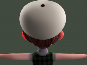 Cartoon Boy Rigged 3D Model