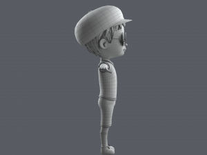 Cartoon Boy Rigged 3D Model