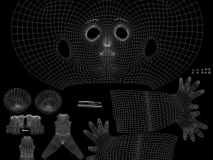 Cartoon Boy Rigged 3D Model