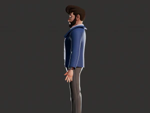 Cartoon Man NoRig 3D Model