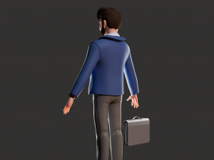 Cartoon Man NoRig 3D मॉडल