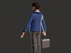 Cartoon Man NoRig 3D Model