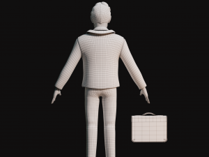 Cartoon Man NoRig 3D मॉडल