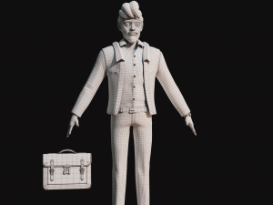 Cartoon Man NoRig 3D मॉडल
