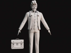 Cartoon Man NoRig 3D Model