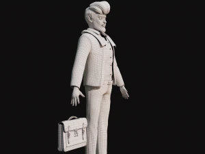 Cartoon Man NoRig 3D Model