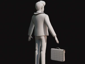 Cartoon Man NoRig 3D Model