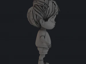 Cartoon Boy NoRig 3D Model