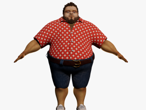 Cartoon Man NoRig 3D 模型