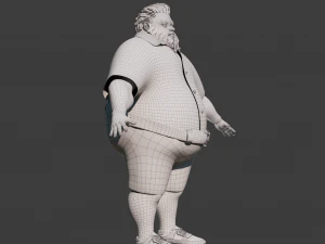 Cartoon Man NoRig 3D Model