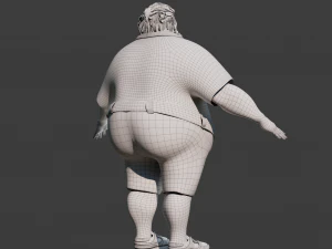 Cartoon Man NoRig 3D Model