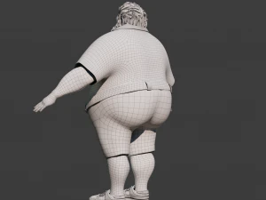 Cartoon Man NoRig 3D Model