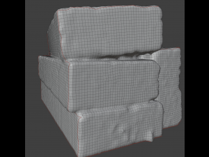 Pile Of Bricks - 8K UHD 3D Модель