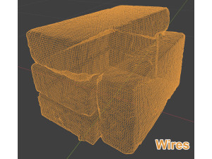 Pile Of Bricks - 8K UHD 3D Модель