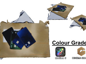 Open Envelopes And Credit Cards - UHD 3D Scan Model 3D 模型