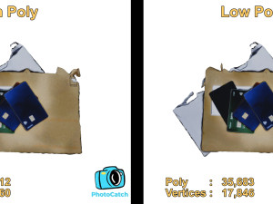 Open Envelopes And Credit Cards - UHD 3D Scan Model 3D 模型