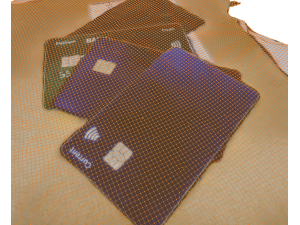 Open Envelopes And Credit Cards - UHD 3D Scan Model 3D 模型