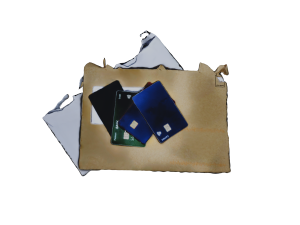 Open Envelopes And Credit Cards - UHD 3D Scan Model 3D 模型