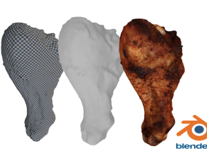 Chicken Leg - 8K UHD 3D Scan Model 3D मॉडल