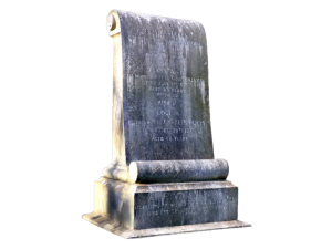 Old Gravestone - 8K UHD 3D Scan Model 3Dモデル