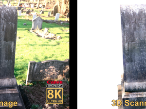 Old Gravestone - 8K UHD 3D Scan Model 3D मॉडल