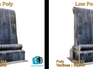 Old Gravestone - 8K UHD 3D Scan Model 3D Model