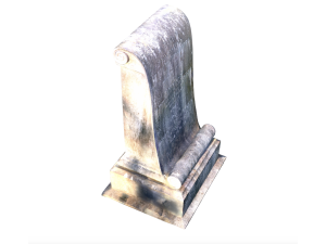 Old Gravestone - 8K UHD 3D Scan Model 3D मॉडल