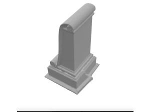 Old Gravestone - 8K UHD 3D Scan Model 3D Model