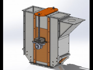 Bucket Elevator 50t-h 3D Model