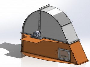 Bucket Elevator 50t-h 3D Model